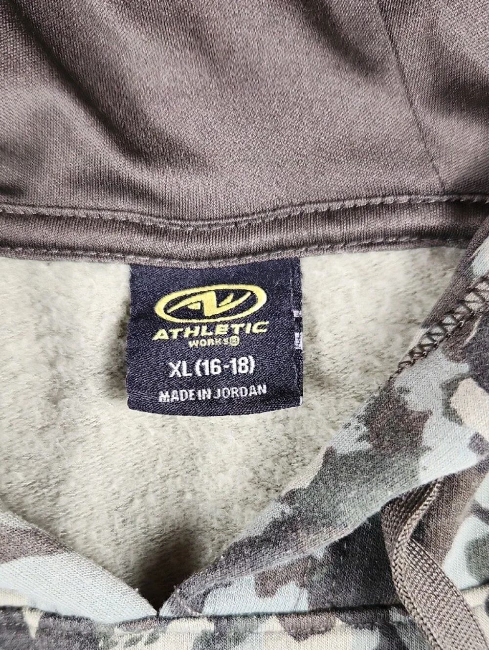 Women's Green Camo Hoodie & Jogger Set - Cozy Pullover Sweatshirt Size XL